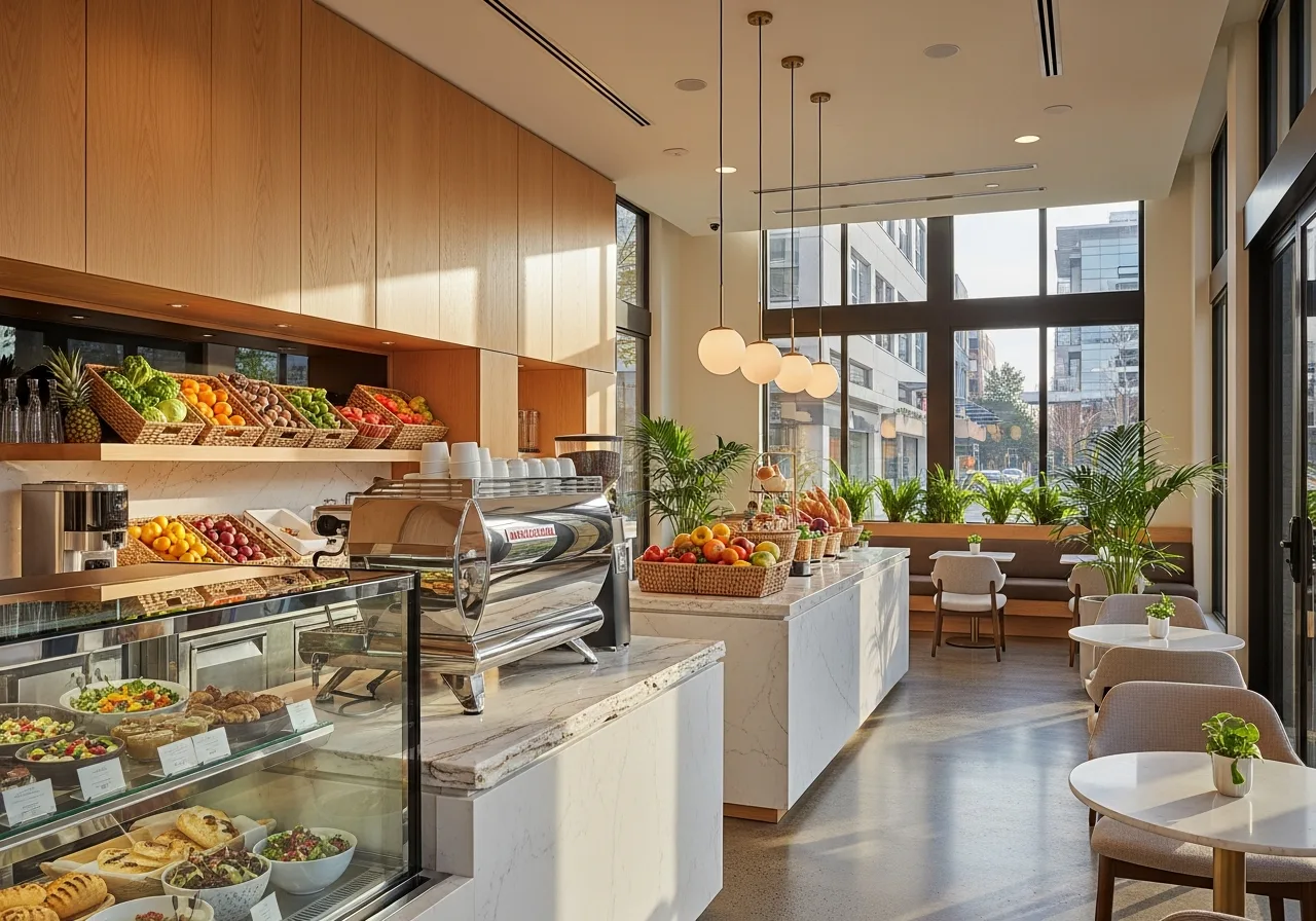 Vasari lobby café and wellness market